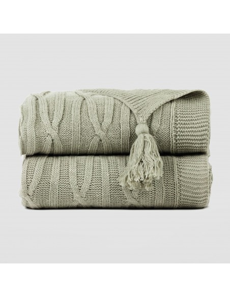 Plaid ocho con borlón