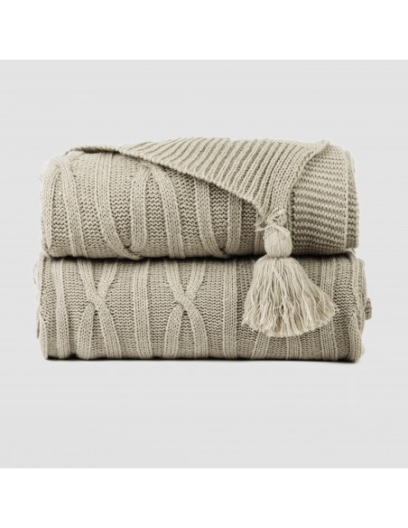 Plaid ocho con borlón