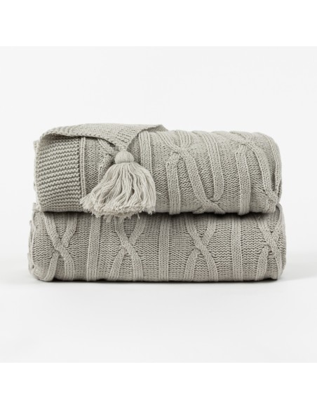 Plaid ocho con borlón