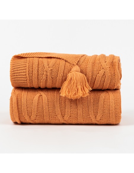 Plaid ocho con borlón