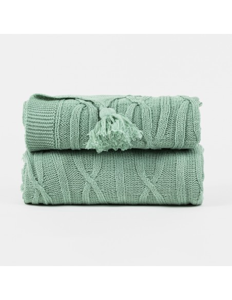 Plaid ocho con borlón