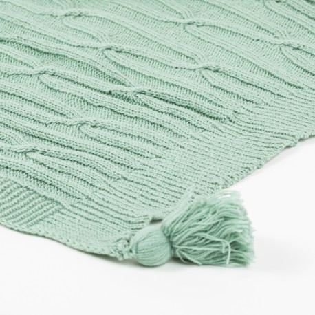 Plaid ocho con borlón