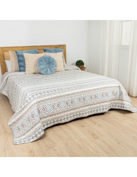 Colcha bouti Iker indigo
