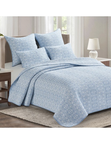 Colcha doble tela jacquard Grecia