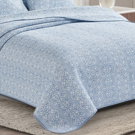 Colcha doble tela jacquard Grecia