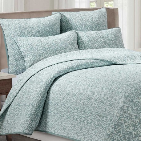 Colcha doble tela jacquard Grecia