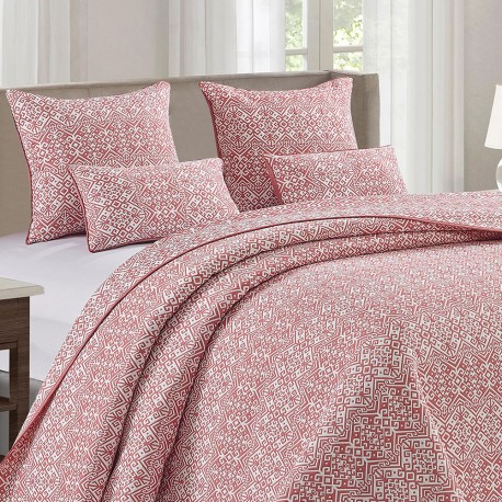 Colcha doble tela jacquard Grecia