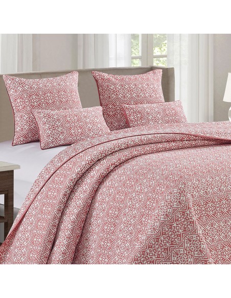 Colcha doble tela jacquard Grecia