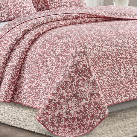 Colcha doble tela jacquard Grecia