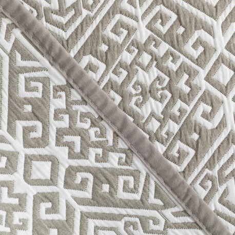 Colcha doble tela jacquard Grecia