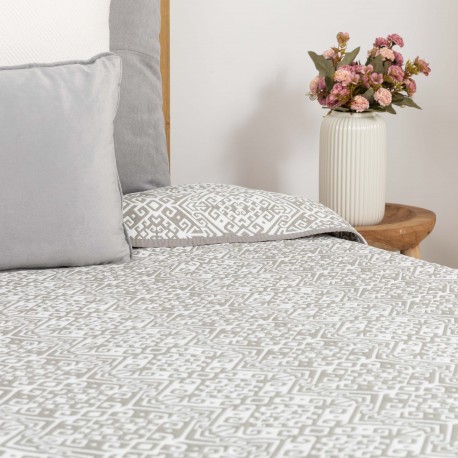 Colcha doble tela jacquard Grecia