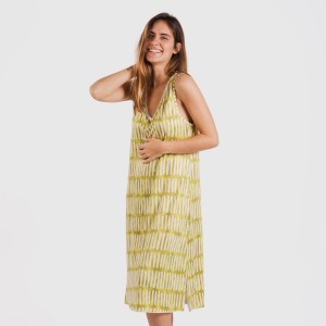 Vestido midi tirantes soft Lemonade verde lima 2