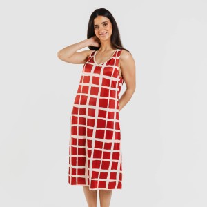 Vestido midi tirantes soft Naroa teja 2