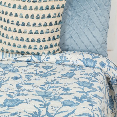 Colcha bouti Nala indigo