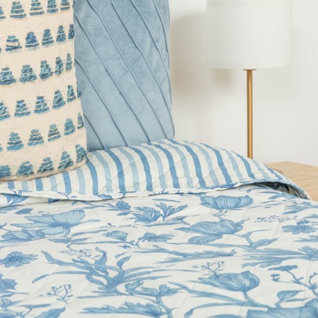 Colcha bouti Nala indigo