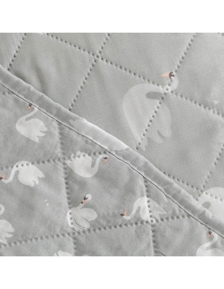 Colcha bouti Swan gris