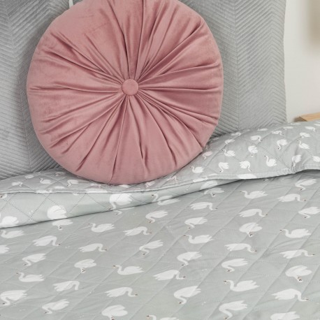 Colcha bouti Swan gris
