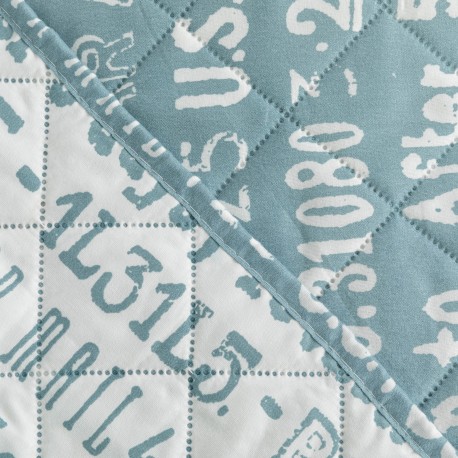 Colcha bouti Secret indigo