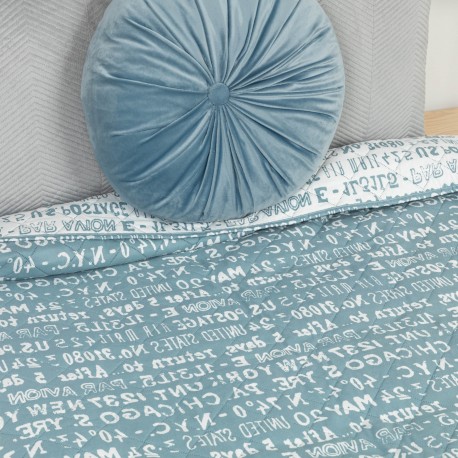 Colcha bouti Secret indigo