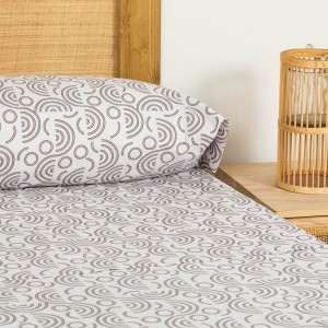 Juego de sábanas algodón Rubeus gris