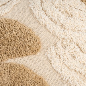 Cojín cuadrante algodón Zafra natural 50x50 - funda + relleno 2