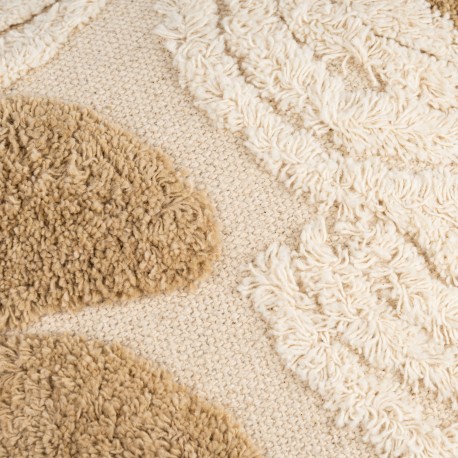 Cojín cuadrante algodón Zafra natural 50x50 - funda + relleno