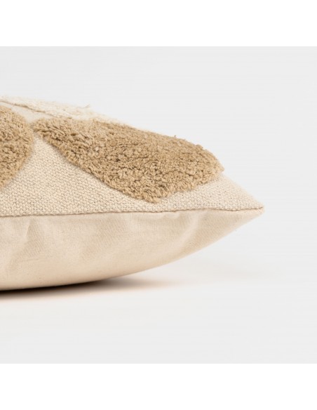 Cojín cuadrante algodón Zafra natural 50x50 - funda + relleno
