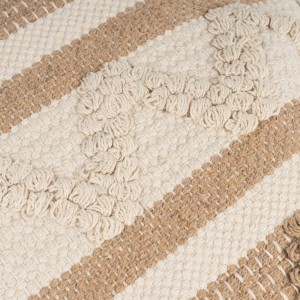 Cojin cuadrante Parparela arena - negro 45x45 - funda + relleno 2