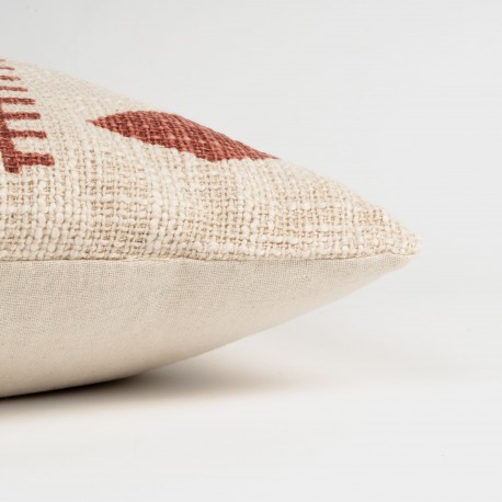 Cojín cuadrante algodón Fauno 45x45 - funda + relleno