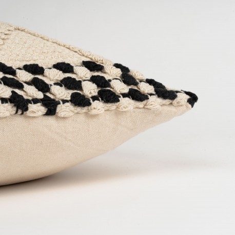 Cojín cuadrante algodón Basette 45x45 - funda + relleno