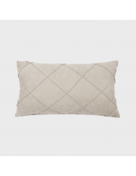 Cojín rectangular 30x50 New Rombo ante liso - funda + relleno
