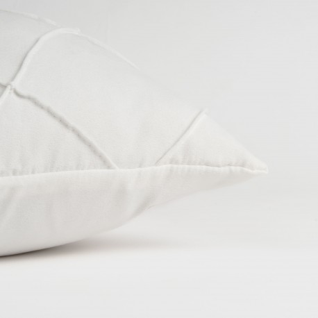 Cojín rectangular 30x50 New Rombo ante liso - funda + relleno