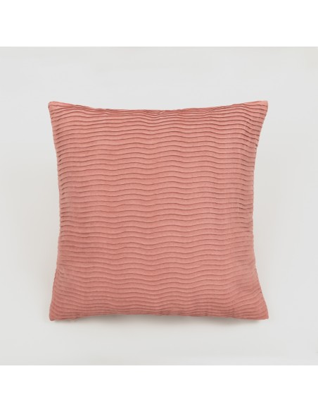 Cojín cuadrante New Ondas ante liso 50x50 - funda + relleno