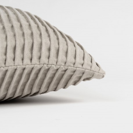 Cojín cuadrante New Ondas ante liso 50x50 - funda + relleno