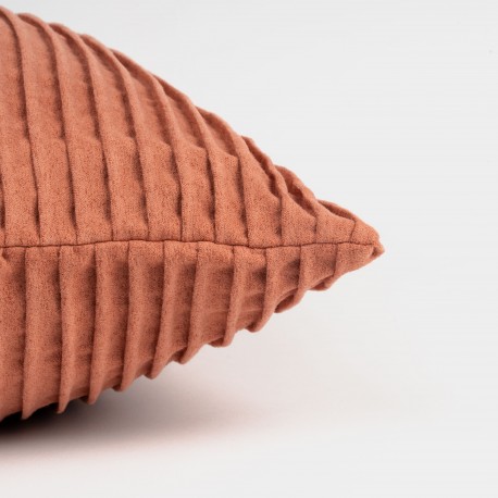 Cojín cuadrante New Ondas ante liso 50x50 - funda + relleno