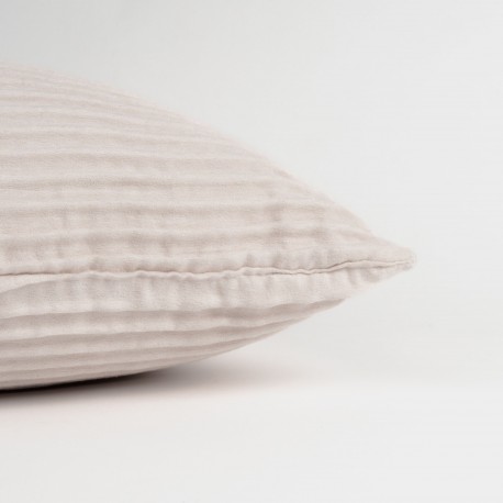 Cojín cuadrante New Ondas ante liso 50x50 - funda + relleno