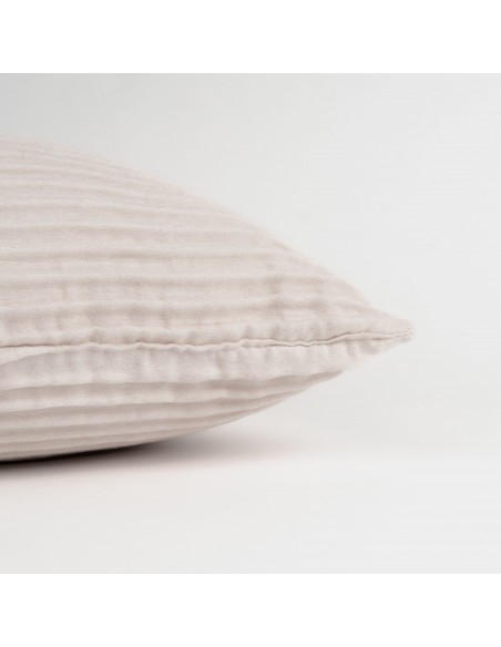 Cojín cuadrante New Ondas ante liso 50x50 - funda + relleno