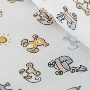 Funda nórdica algodón Nico celeste 2