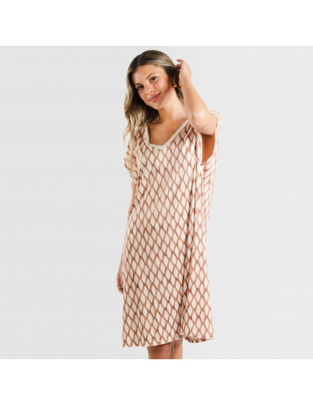 Vestido corto manga fluida soft Orlando arena