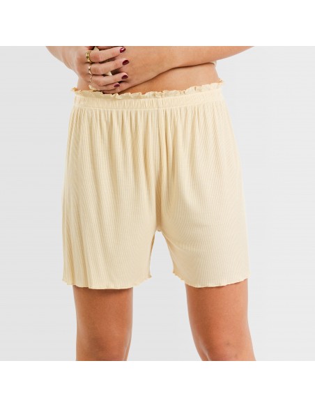 Pijama corto de manga corta mujer canale viscosa liso