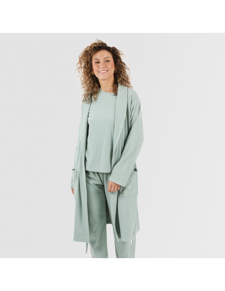 Bata canalé Raya ancha lisa