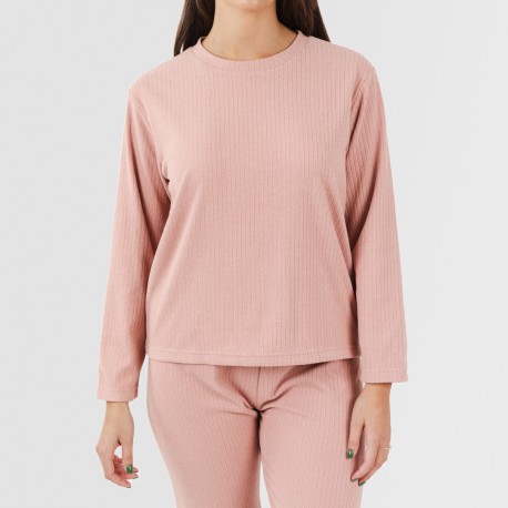 Pijama canalé Raya ancha lisa