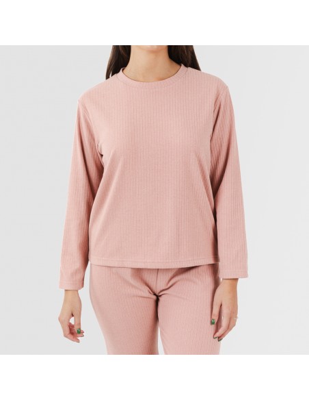 Pijama canalé Raya ancha lisa