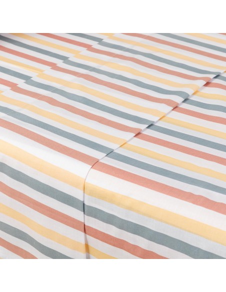 Juego de sábanas algodón Raya Laia cuna