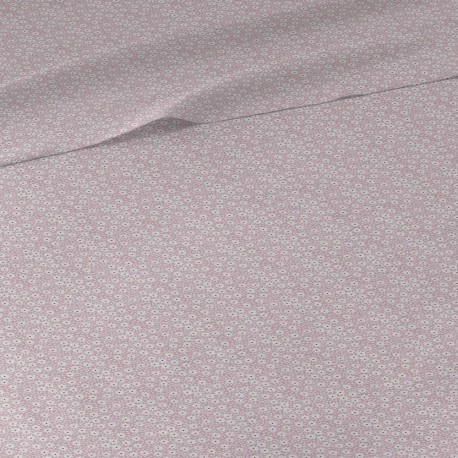 Juego de sábanas algodón Maddy malva rosa