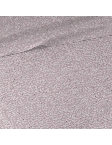 Juego de sábanas algodón Maddy malva rosa