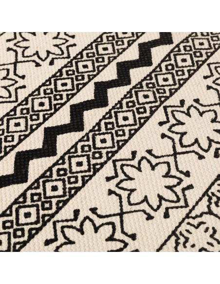 Alfombra algodón Galatea blanco - negro