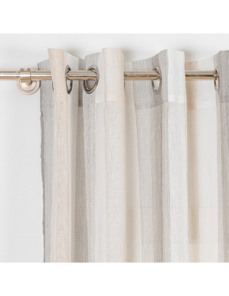 Cortina Libia Raya Vertical gris perla