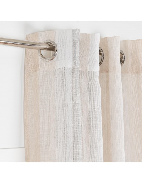 Cortina Libia Raya Vertical gris perla