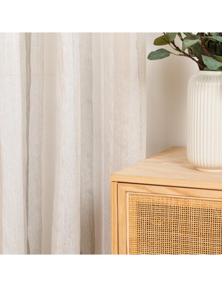 Cortina Libia Raya Vertical gris perla